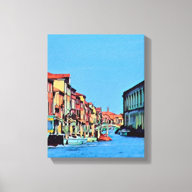 Venetian Lagoon - MURANO - view Canvas Print (Front)