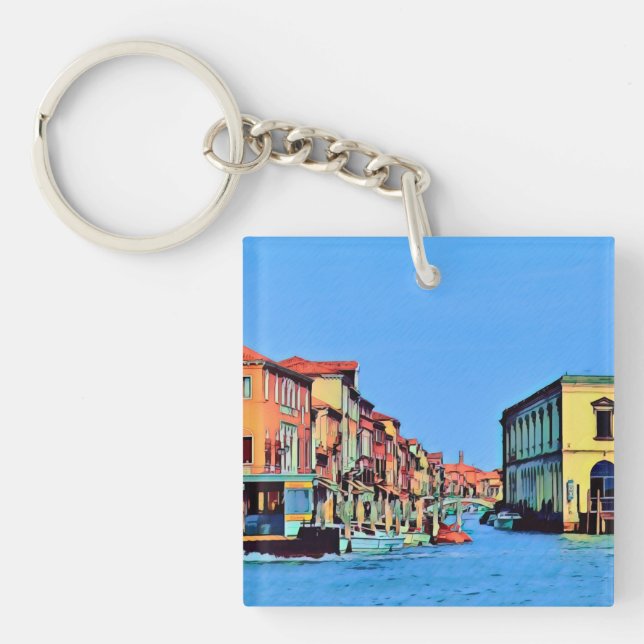 Venetian Lagoon - MURANO - view Keychain (Front)