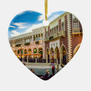 Venetian Las Vegas Gondola Canal Architecture Ceramic Ornament