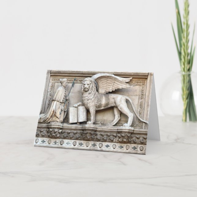 Venetian Lion Card (Front)