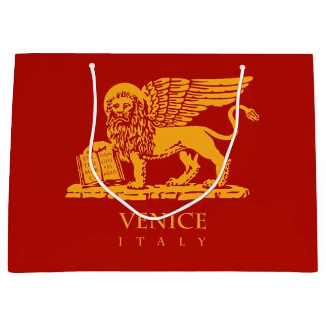 Venetian Lion Large Gift Bag (Front)