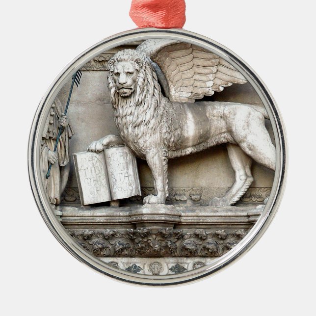 Venetian Lion Metal Ornament (Front)