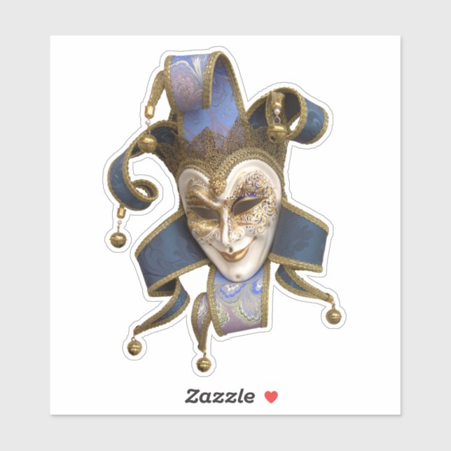 Venetian Mask 2 Sticker (Sheet)