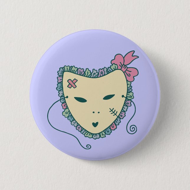 Venetian Mask Button (Front)