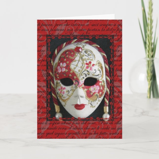 Venetian Mask Card (Front)
