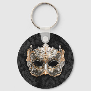 Venetian Mask in SilverThrow Pillow Keychain