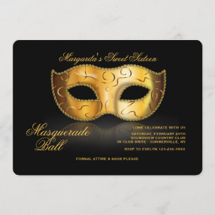 Venetian Mask Invitation