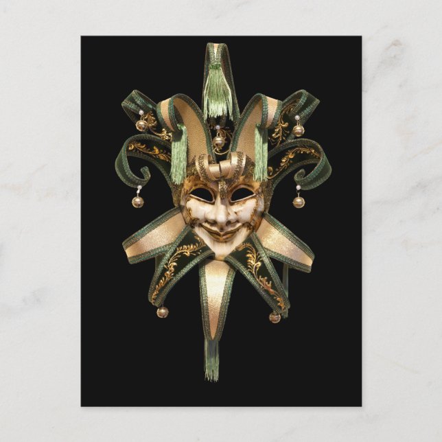 Venetian mask postcard (Front)