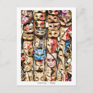 Venetian Masks Postcard