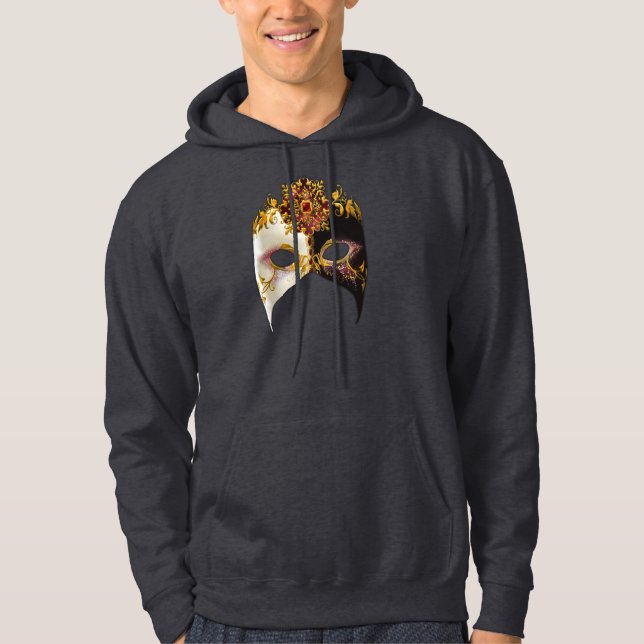 Venetian Masque: Ruby Jewel Adult's Hoodie (Front)