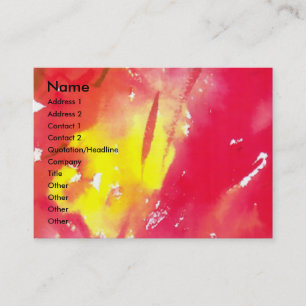 VENETIAN MASQUERADE FACES - MASK IN RED BUSINESS CARD