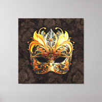 Venetian Masquerade Golden Mask