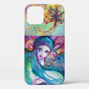 VENETIAN MASQUERADE /MASK IN BLUE iPhone 12 CASE