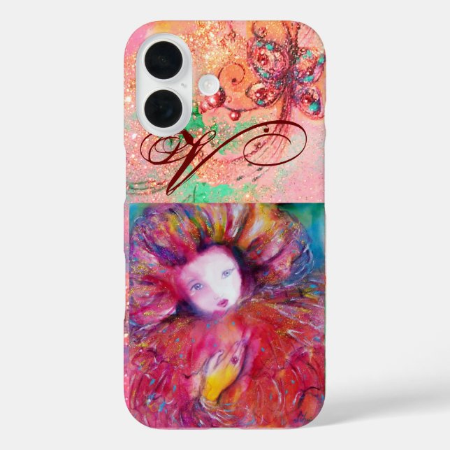 VENETIAN MASQUERADE - MASK IN RED MONOGRAM Case-Mate iPhone CASE (Back)