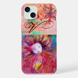 VENETIAN MASQUERADE - MASK IN RED MONOGRAM iPhone 15 PLUS CASE