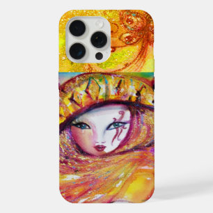VENETIAN MASQUERADE - MASK IN YELLOW iPhone 15 PRO MAX CASE