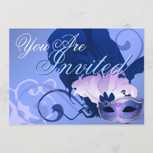 Venetian Masquerade Mask Invitation