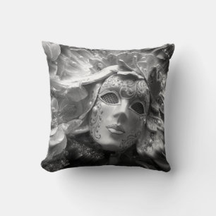Venetian Masquerade Mask Throw Pillow
