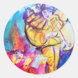 VENETIAN MASQUERADE  / MUSICAL NOCTURNE CLASSIC ROUND STICKER