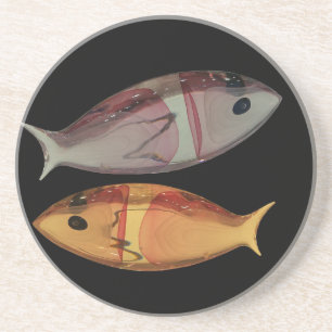 Venetian Murano Glass Fish Coaster