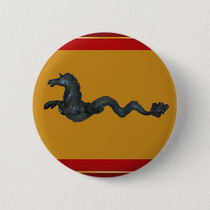 Venetian Murano Glass Horse 2 Inch Round Button