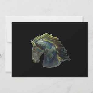 Venetian Murano Glass Horse Invitation