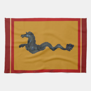 Venetian Murano Glass Horse Kitchen Towel