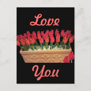 Venetian Murano Glass Roses Postcard