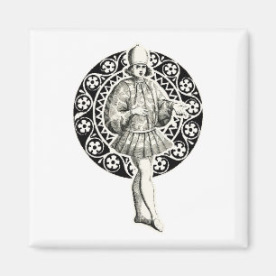Venetian noble in sophisticated clothes magnet