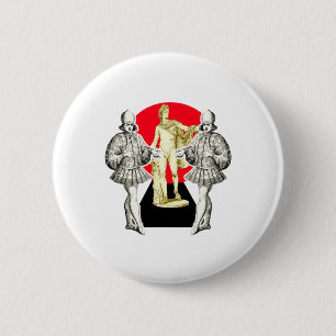 Venetian Noble with the God Apollo 2 Inch Round Button
