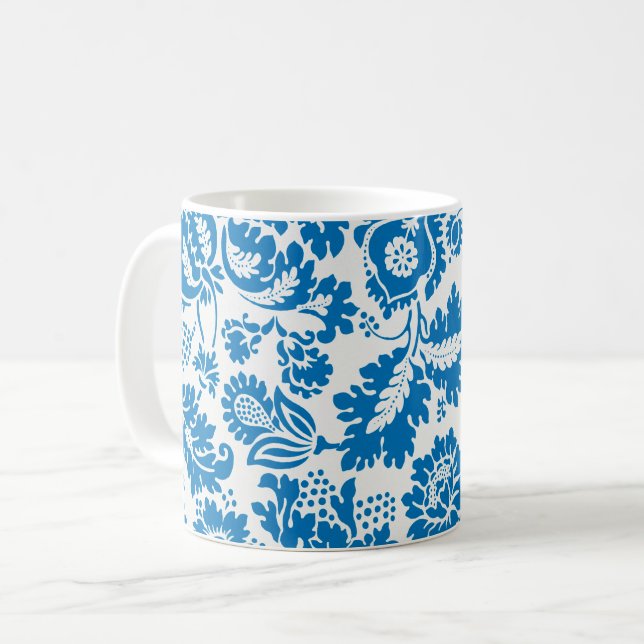 Venetian Pattern, William Morris Coffee Mug (Front Left)