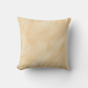 Venetian Plaster Warm Cream Wabi-Sabi Minimalist  Throw Pillow