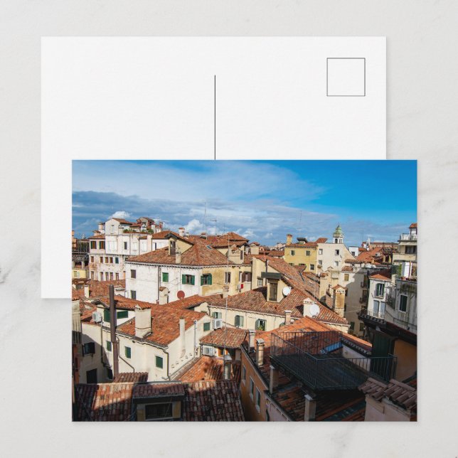 Venetian Rooftops and Terraces Postcard (Front/Back)