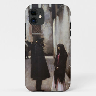 Venetian Street fine art painting John Sargent iPhone 11 Case