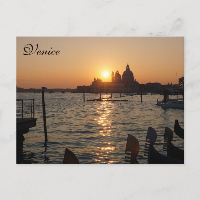 Venetian Sunset Postcard (Front)