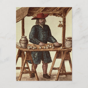 Venetian Tobacco Vendor Postcard
