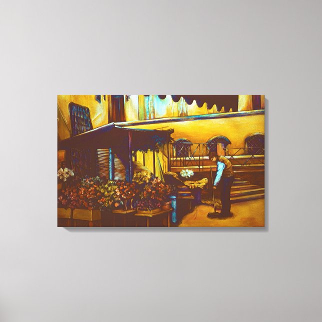 Venetian Venditore Canvas Print (Front)