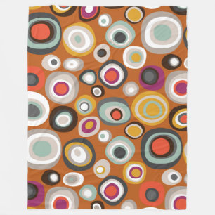 veneto boho spot amber fleece blanket