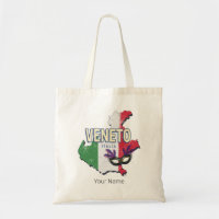 Veneto Italy Retro Region Map Vintage Souvenir
