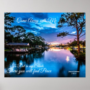Venez avec moi Serene Lake Poster 