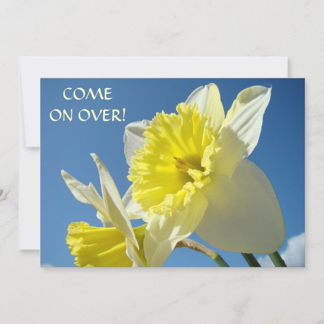 Venez ! Cartes d'invitation Fêtes de Pâques (Devant)