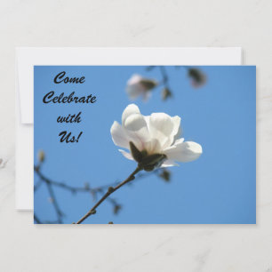 Venez célébrer avec nous ! Invitations Bleu Blanc