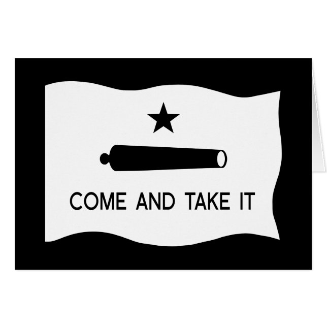 Venez et prenez le drapeau ~ Texas (Devant horizontal)