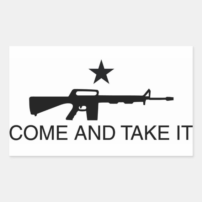 Venez et prenez-le Sticker à pistolet (Devant)