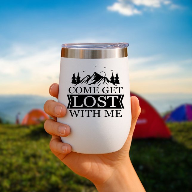 Venez vous perdre avec moi Travel Mug Insulté (Créateur téléchargé)