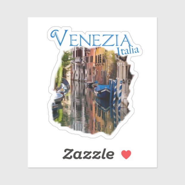 Venezia, Italia: Colourful Canal (Sheet)