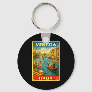 Venezia Italia Vintage Travel Venice Keychain