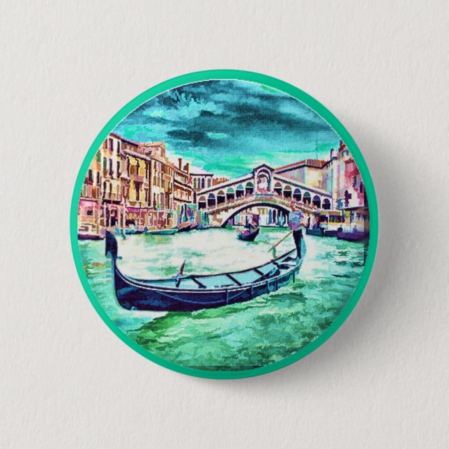 Venezia, Italy 2 Inch Round Button (Front)