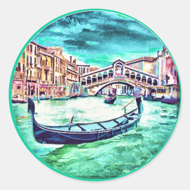 Venezia, Italy Classic Round Sticker (Front)