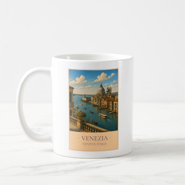 Venezia, Italy – Vintage Travel Mug (Left)